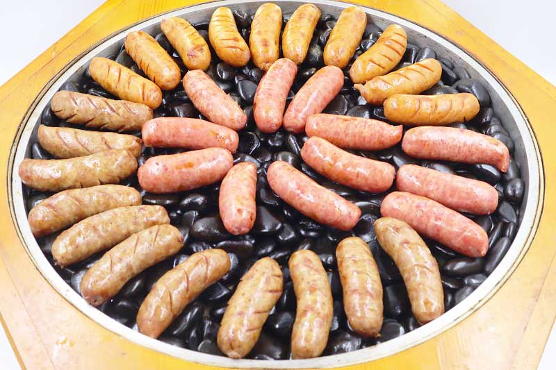 漢伯(bo)尅石鍋烤腸（蔴(ma)辢(la)、原(yuan)味、黑椒）